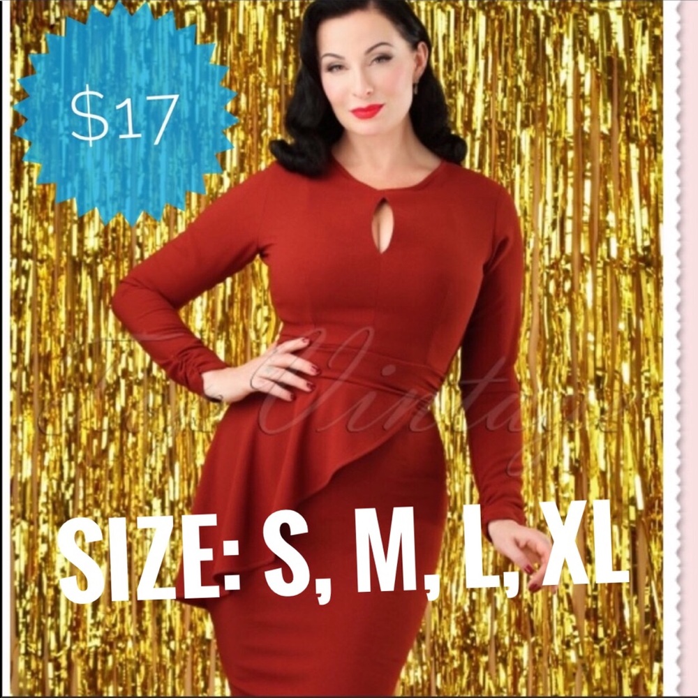 🌟ONLY 1 LEFT🌟Bettie Page Vintage Retro Dress - Picture 2 of 8